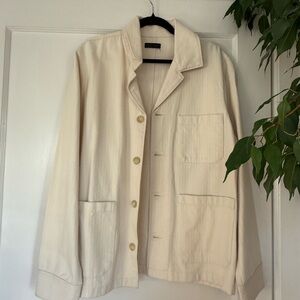 14th & Union Unisex Light Tan Shirt Jacket